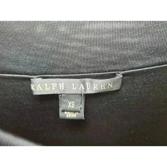 Ralph Lauren Black Label Sil Womens Back Zip Crew Neck Shift Dress Black Size XS - Picture 14 of 16